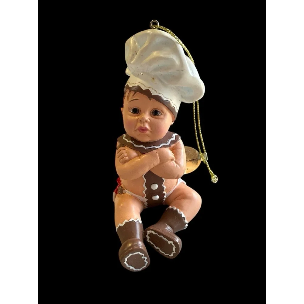 Bradford Exchange Baby Christmas Ornaments Santa, it's Not Easy Being Cute! 3 PC